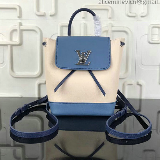 Louis Vuitton Soft Calfskin Lockme Backpack Mini M55017