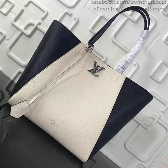Louis Vuitton Soft Calfskin Lockme Cabas Beige M42291