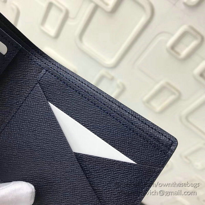 Louis Vuitton Taiga Leather Multiple Wallet Noir M63514