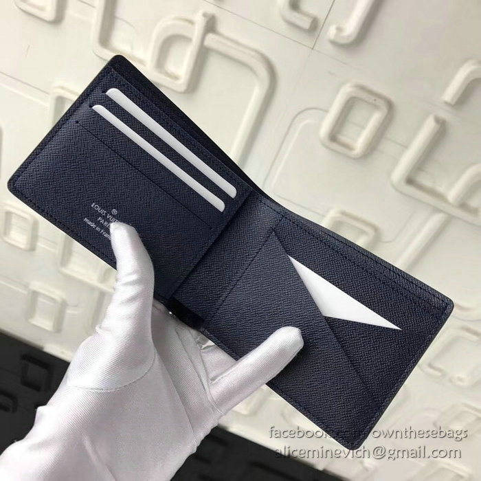Louis Vuitton Taiga Leather Multiple Wallet Noir M63514