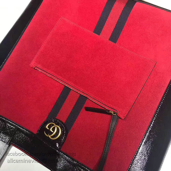 Gucci Ophidia Suede Large Tote Red 519335