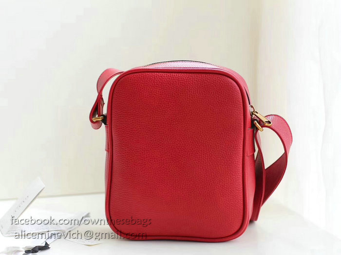 Gucci Print Messenger Bag Red 523591