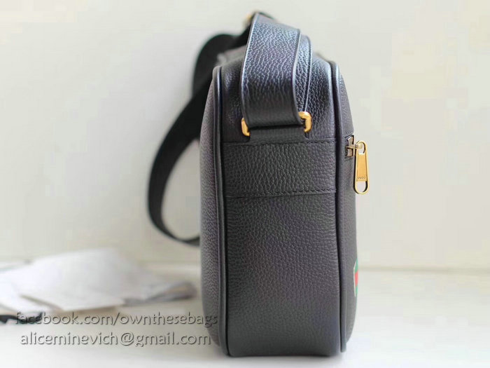 Gucci Print Shoulder Bag Black 523589