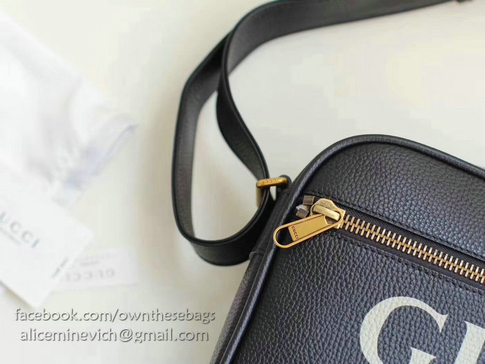 Gucci Print Shoulder Bag Black 523589