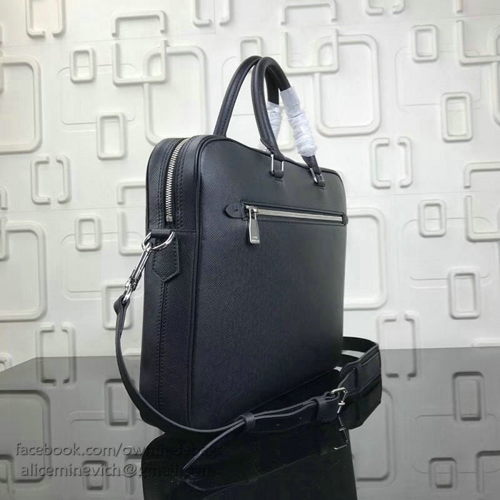 Louis Vuitton Taiga Leather Porte Documents Business Black M30643