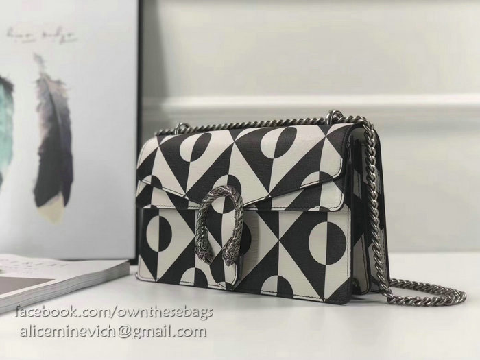 Gucci Dionysus Leather Shoulder Bag Black 400249