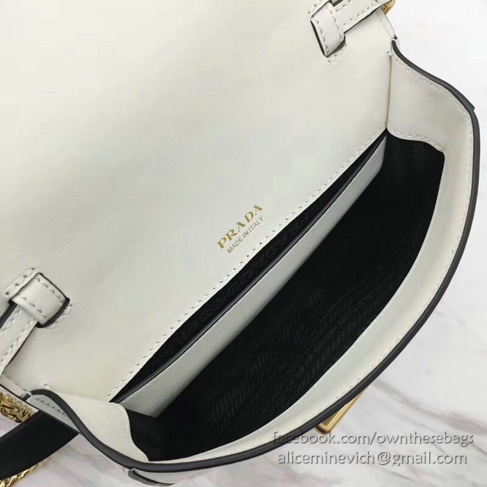 Prada Cahier Belt Bag White 1BL004