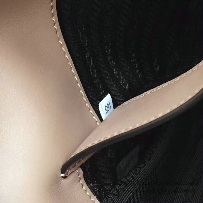 Prada Concept Leather Handbag Pink 1BA175