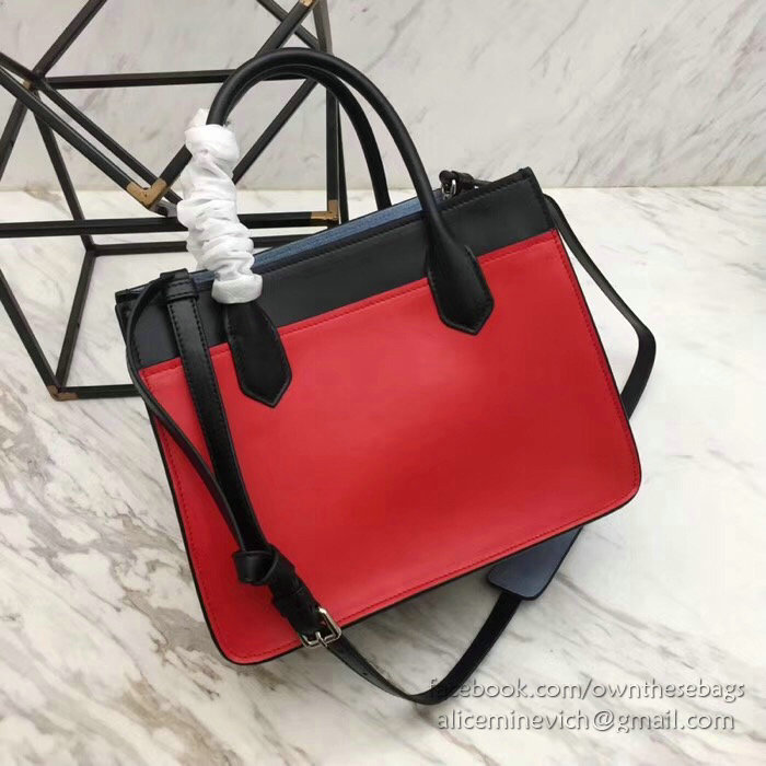 Prada Dual Calf Leather Bag Red 1BA178