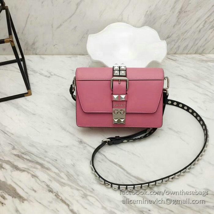 Prada Elektra Leather Bag Pink 1BD121