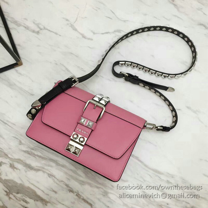 Prada Elektra Leather Bag Pink 1BD121