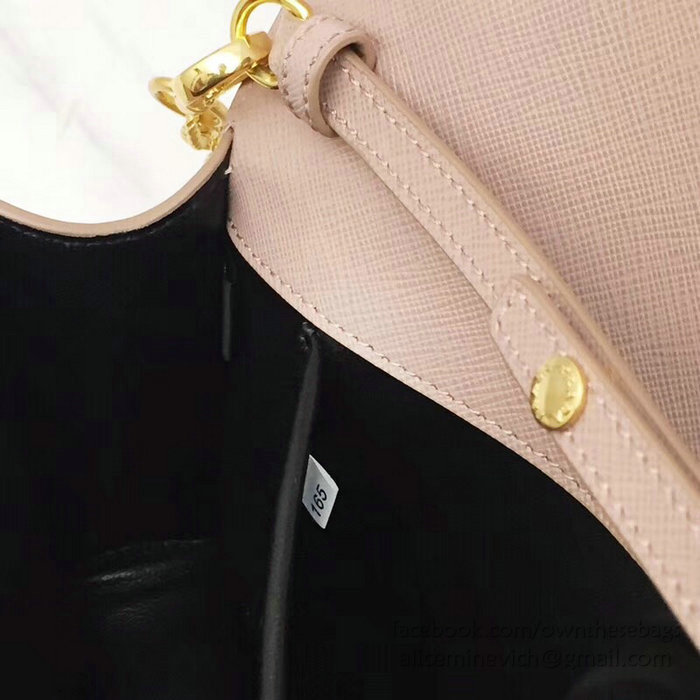 Prada Leather Shoulder Bag Pink 1BF078