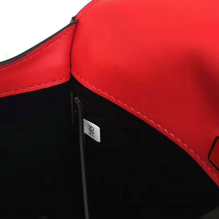Prada Pionniere Leather Shoulder Bag Red 1BD039
