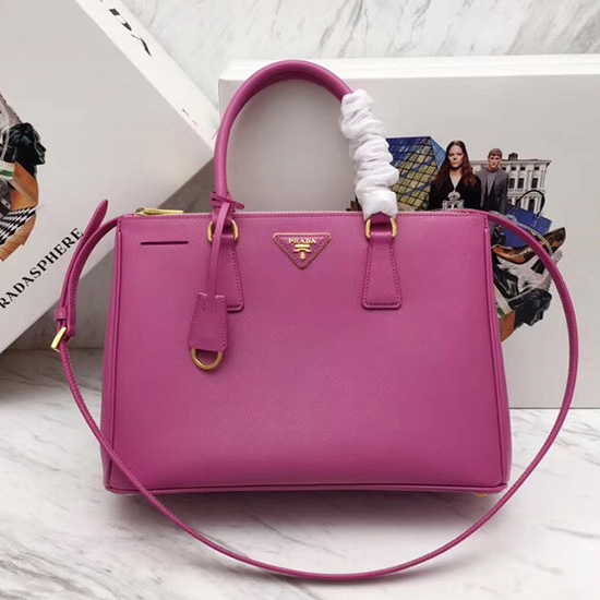 Prada Saffiano leather Galleria Bag Pink 1BA274