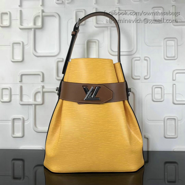 Louis Vuitton Epi Leather Bucket Bag Yellow M55188
