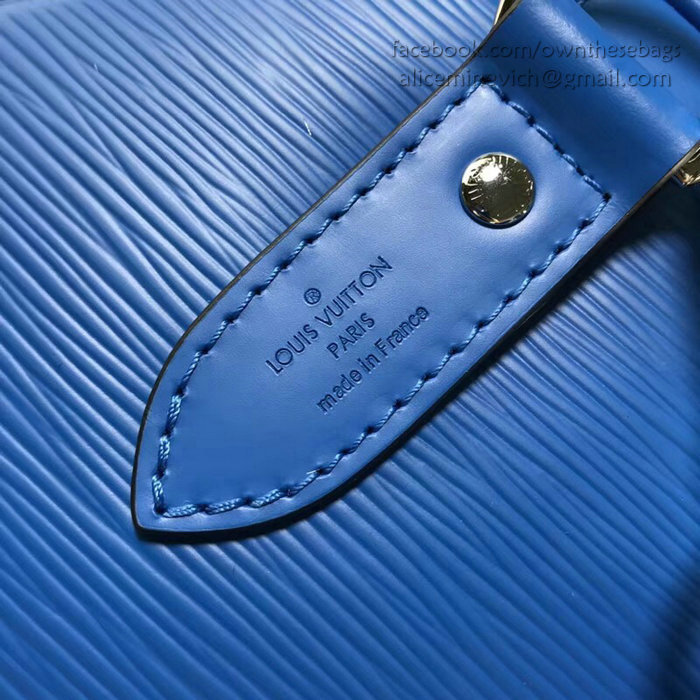 Louis Vuitton Epi Leather Keepall Bandouliere 50 Blue M52187