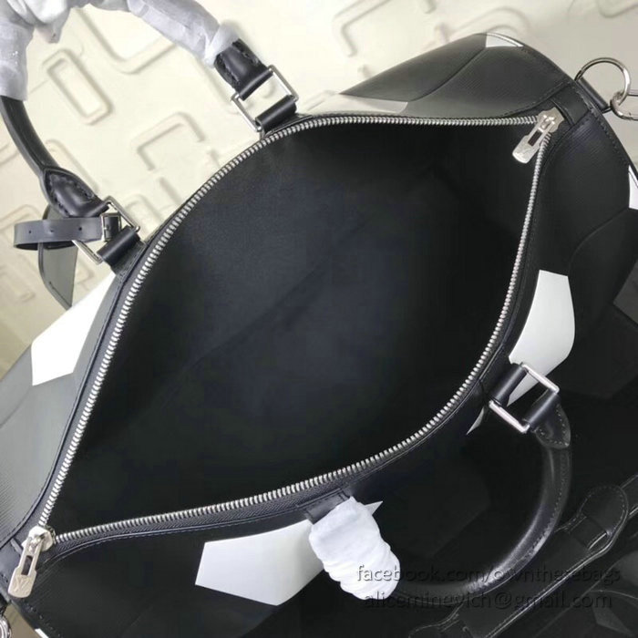 Louis Vuitton Epi Leather Keepall Bandouliere 50 Noir M52187