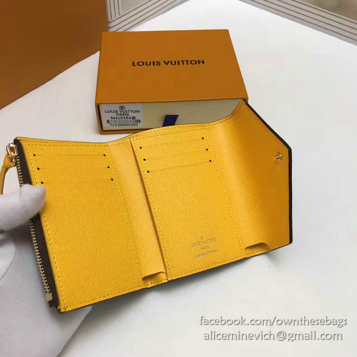 Louis Vuitton Monogram Canvas Victorine Wallet Yellow M41938