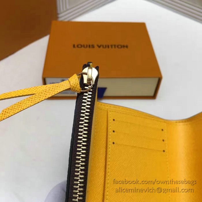 Louis Vuitton Monogram Canvas Victorine Wallet Yellow M41938
