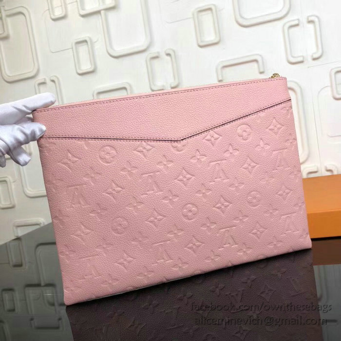 Louis Vuitton Monogram Empreinte Daily Pouch Pink M62938