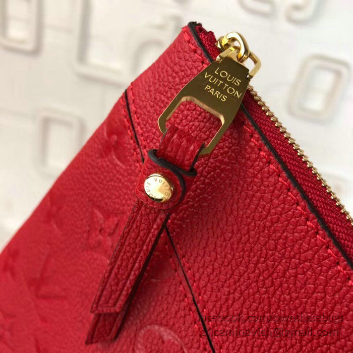 Louis Vuitton Monogram Empreinte Daily Pouch Red M62938
