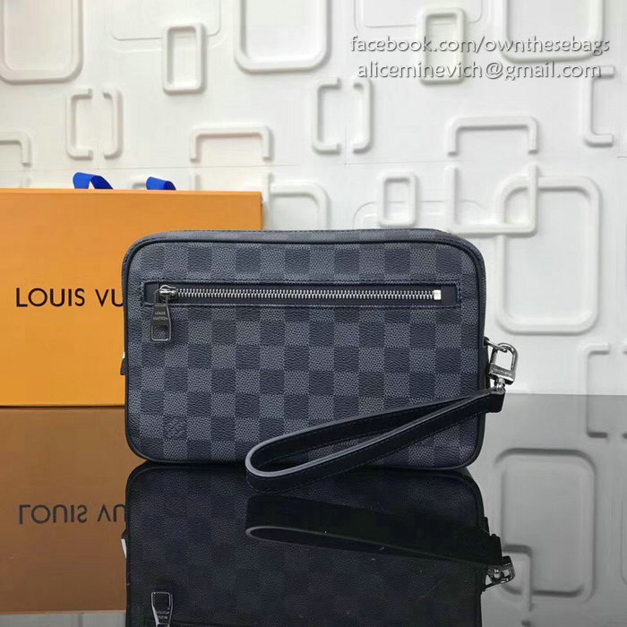 Louis Vuitton Damier Graphite Canvas Clutch N41663