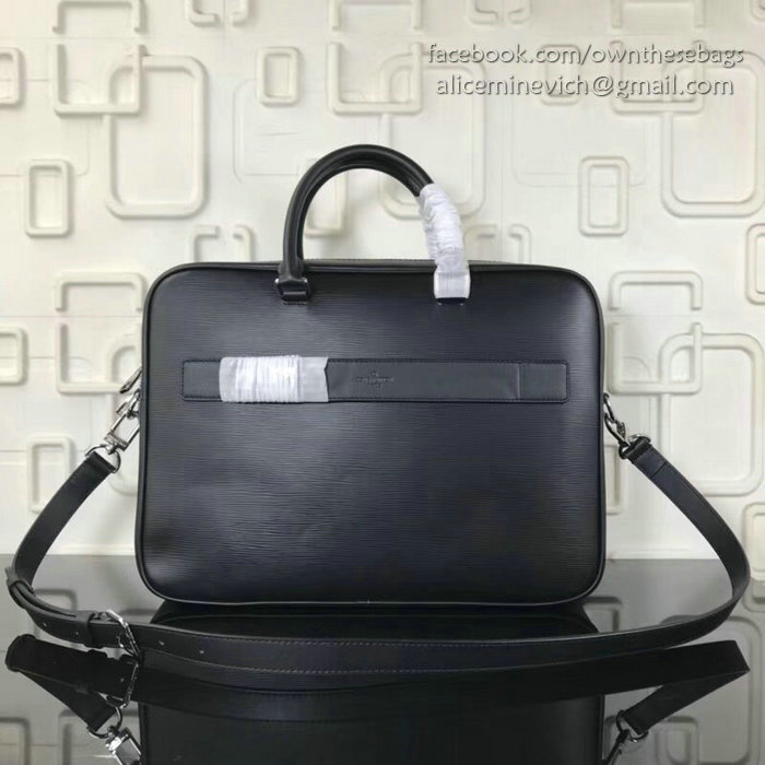 Louis Vuitton Epi Leather Briefcase Noir N54045