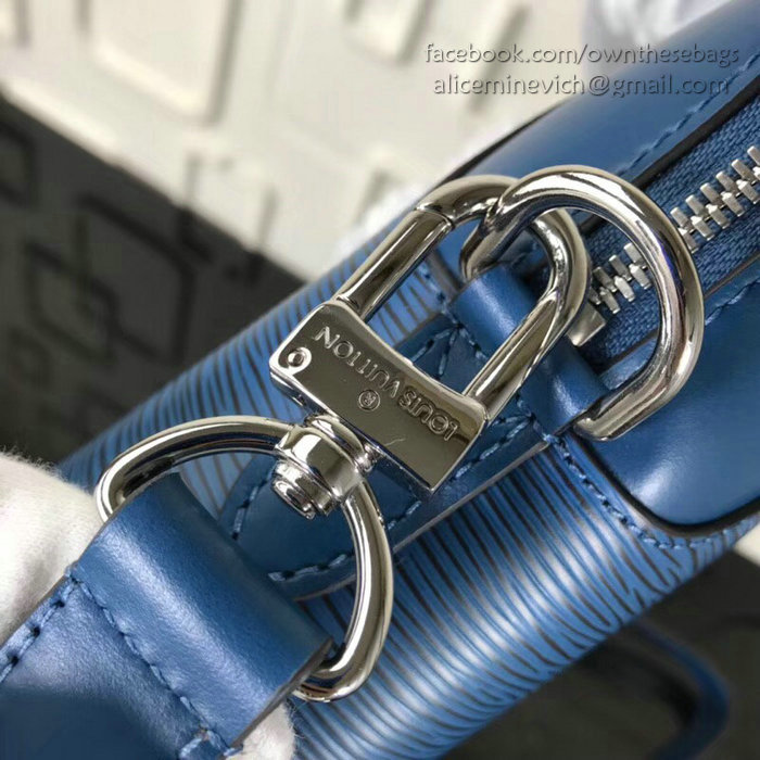 Louis Vuitton Epi Leather Oliver Briefcase Bleu Oxford M51689