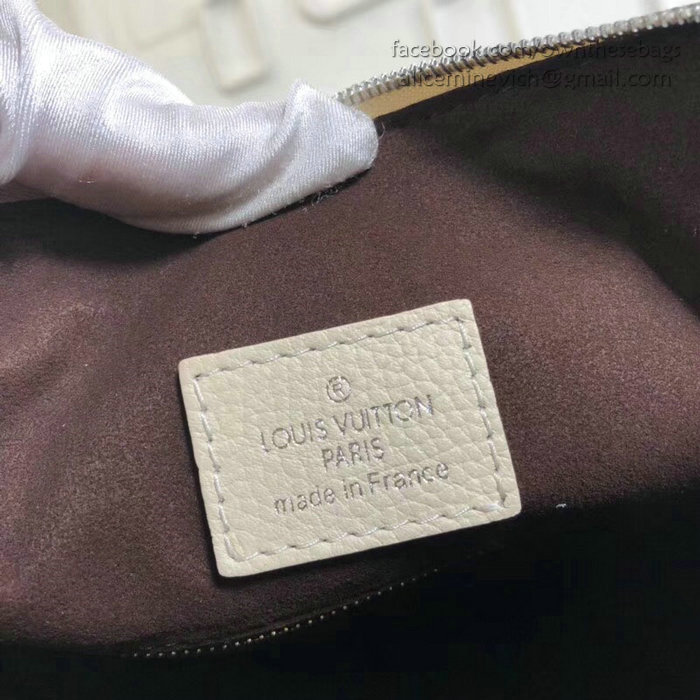 Louis Vuitton Mahina Calfskin Babylone Chain BB Creme M51223