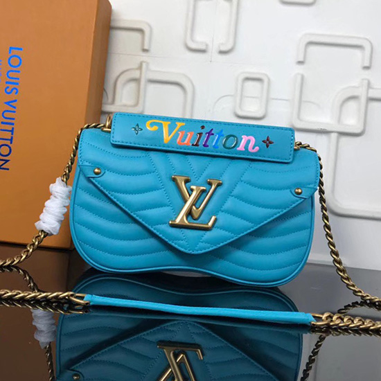 Louis Vuitton New Wave Chain Bag MM Blue M51498