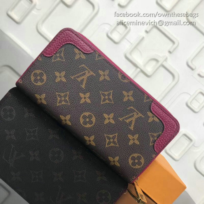 Louis Vuitton Monogram Canvas Zippy Wallet Retiro Purple M61187