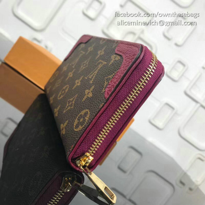 Louis Vuitton Monogram Canvas Zippy Wallet Retiro Purple M61187