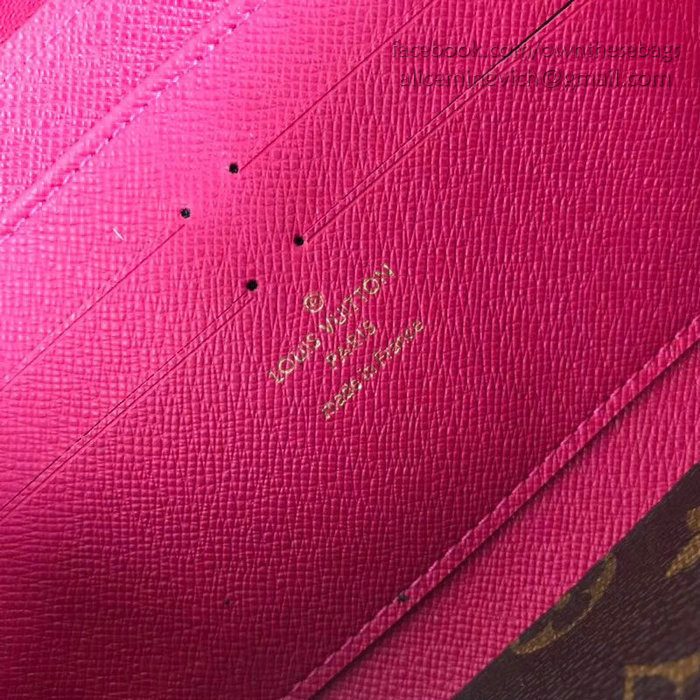 Louis Vuitton Monogram Canvas Zippy Wallet Retiro Rose M61187