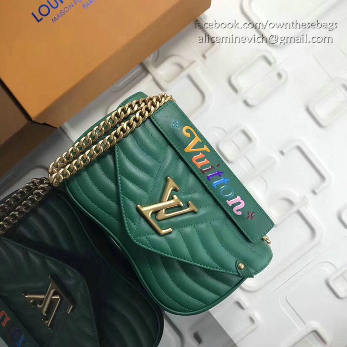 Louis Vuitton New Wave Chain Bag MM Green M51498