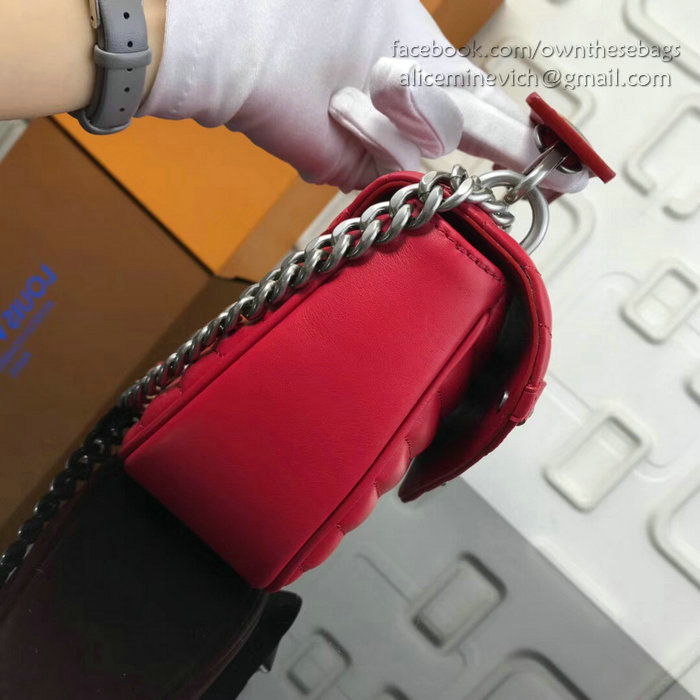 Louis Vuitton New Wave Chain Bag MM Red M51498