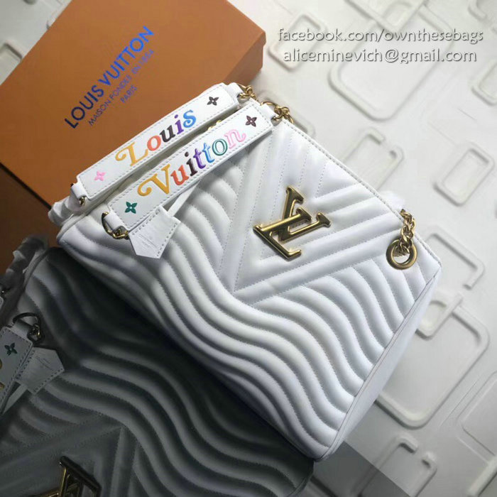 Louis Vuitton New Wave Chain Tote White M51496