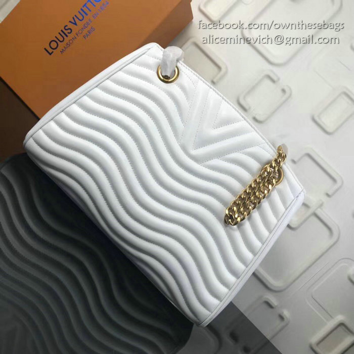 Louis Vuitton New Wave Chain Tote White M51496