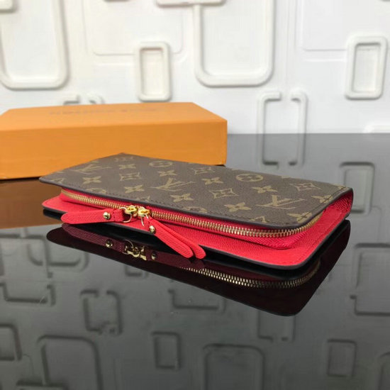 Louis Vuitton Portefeiulle Ansoritto Wallet Red M66701