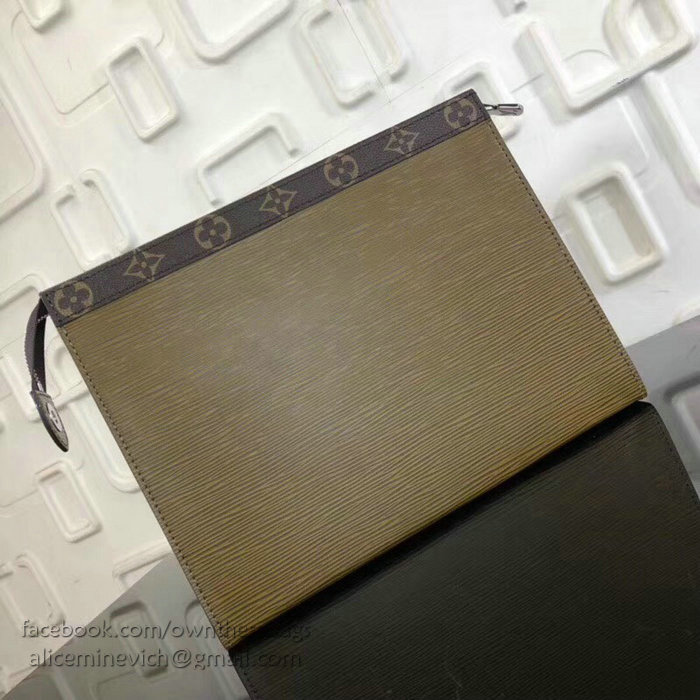 Louis Vuitton Epi Leather Pochette Voyage MM Green M67736