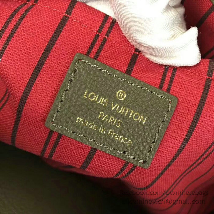 Louis Vuitton Monogram Empreinte Montaigne MM Green M43660