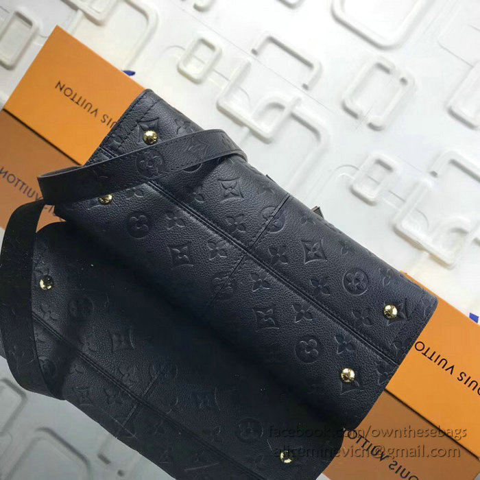 Louis Vuitton Monogram Empreinte Sully PM Noir Creme M54196