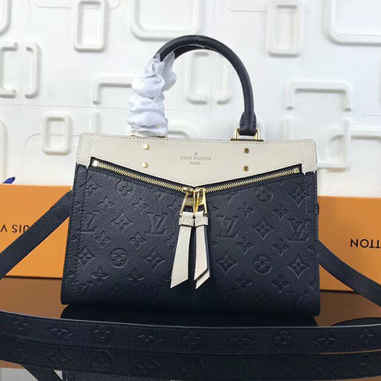 Louis Vuitton Monogram Empreinte Sully PM Noir Creme M54196