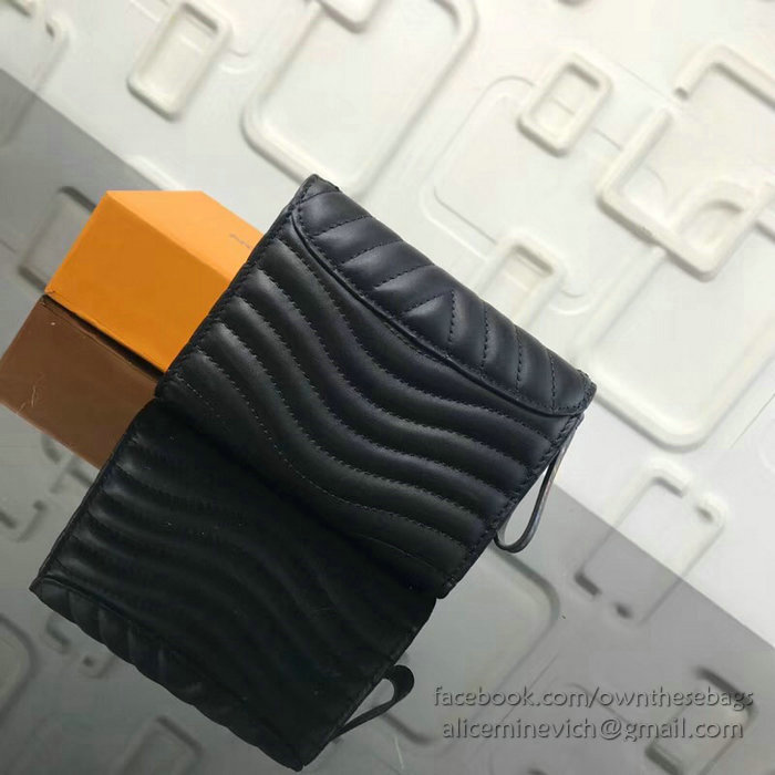 Louis Vuitton New Wave Compact Wallet Black M63428