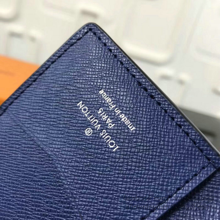 Louis Vuitton Pocket Organizer Blue M30551