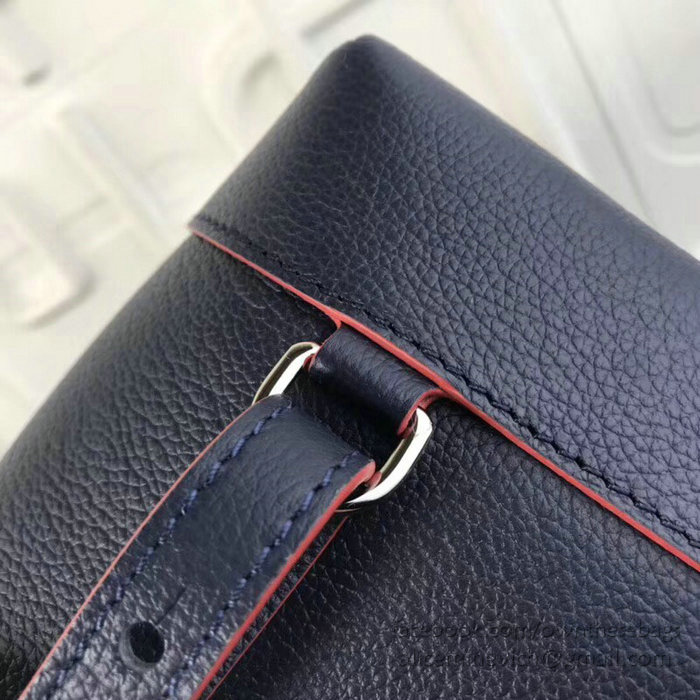Louis Vuitton Soft Calfskin Lockme Backpack Marine Rouge M41817