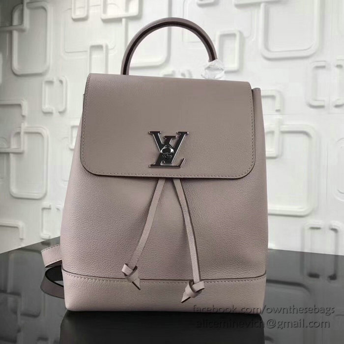 Louis Vuitton Soft Calfskin Lockme Backpack Nude M41817