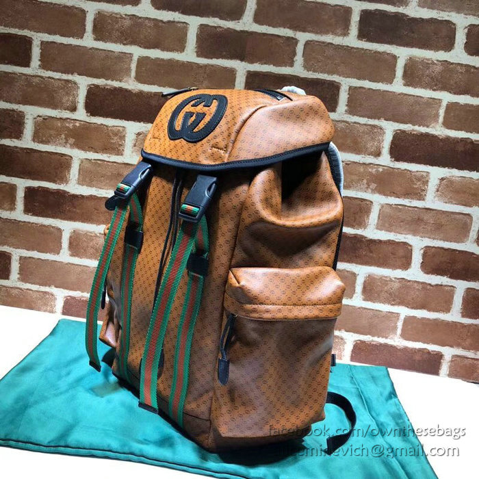 Gucci-Dapper Dan backpack Light Brown 536413