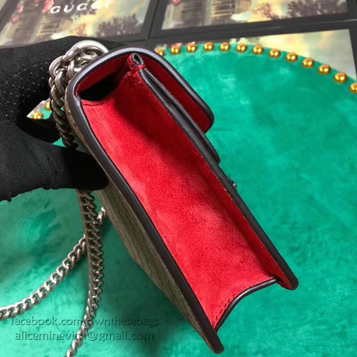 Gucci Dionysus GG Supreme Mini Bag Red 421970