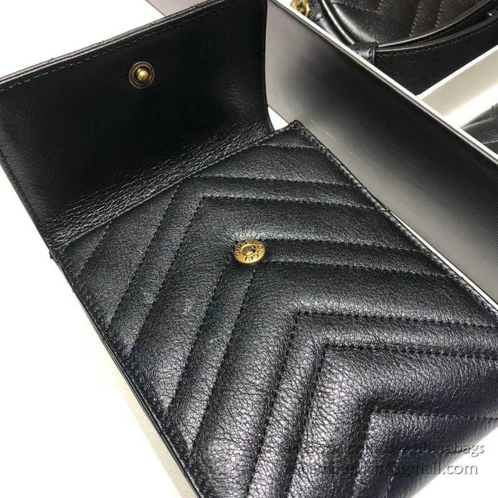 Gucci GG Marmont Matelasse Belt Bag Black 524597