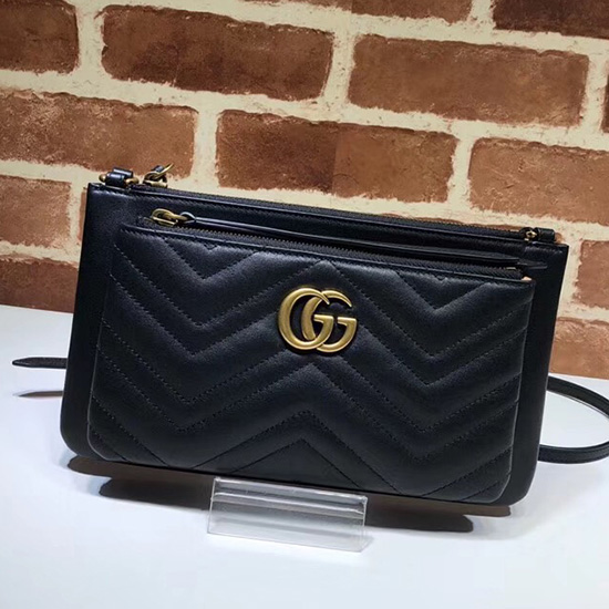 Gucci GG Marmont Shoulder Bag Black 453878